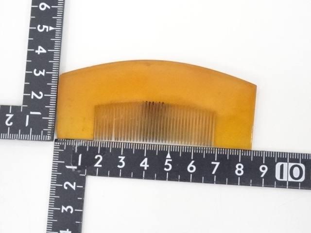 アンティーク　鼈甲櫛笄セット　骨董 アンティーク着物 ] - 櫛・簪 本鼈甲 櫛・笄セット 134g □z
